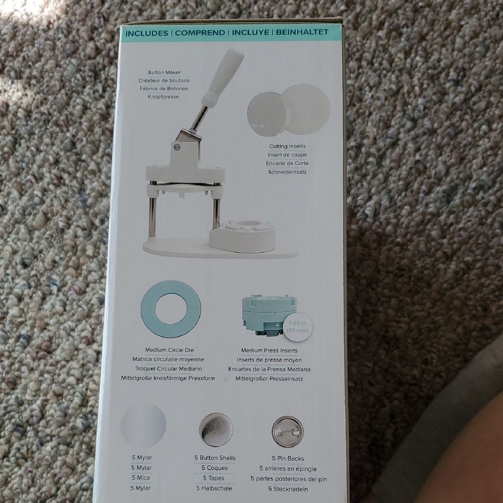 Button Press Button Maker - White - Picture 3 of 4